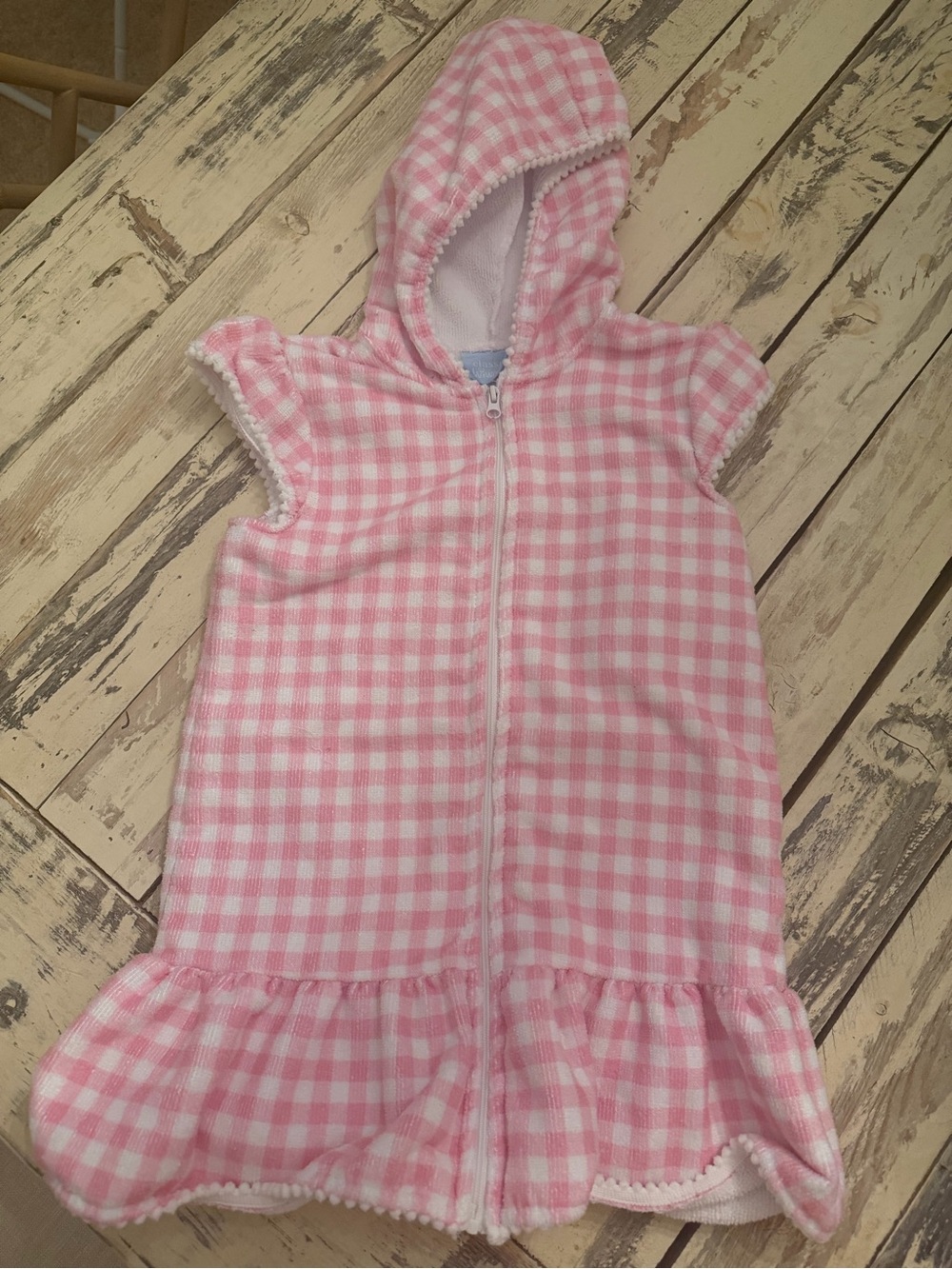 Classic whimsy gingham swim coverup